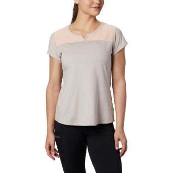 Columbia Place To Place II Short Sleeve, Camiseta Rosas Para Mujer | 182349-AIC